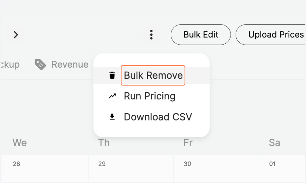 Click on "Bulk Remove"