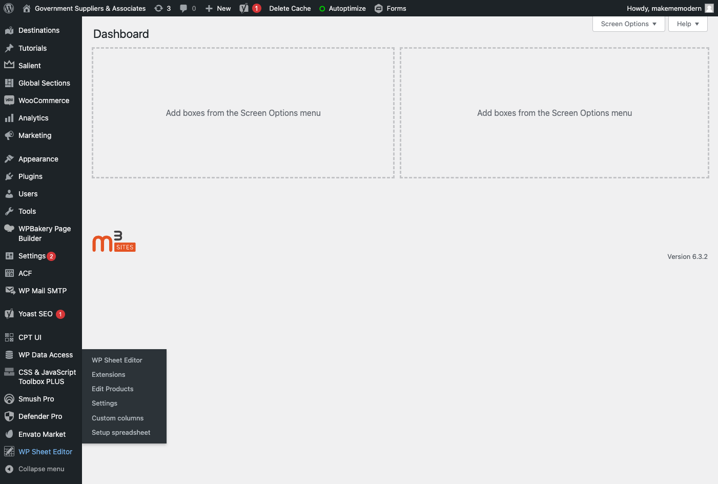 Click on WP Sheet Editor in the left sidebar.