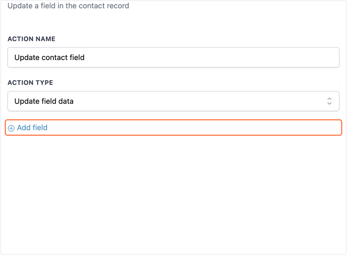 Click on Add field