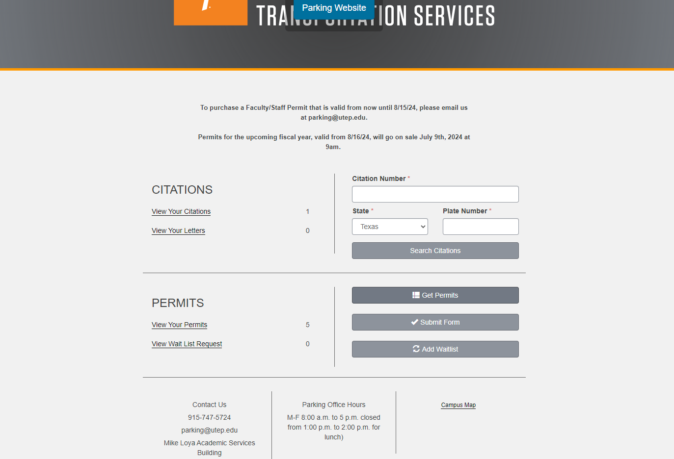 Scroll to PERMITS and click Get Permits