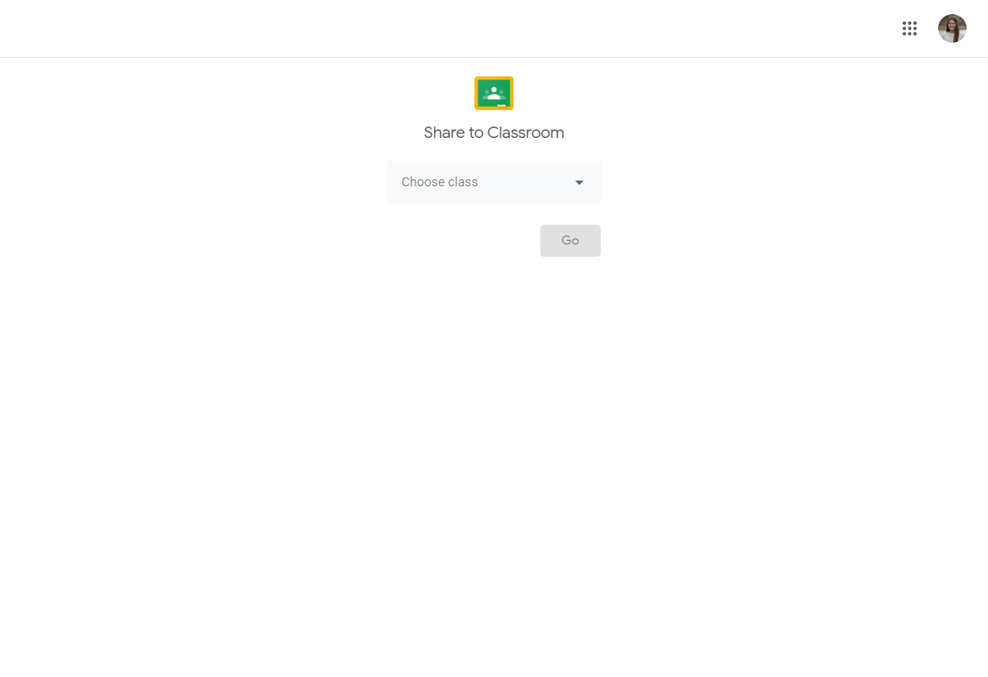 Click on Choose class…