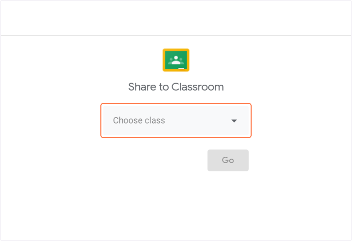 Click on Choose class…