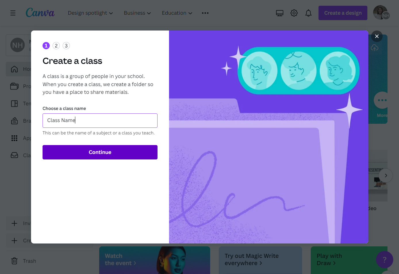 Click on Continue