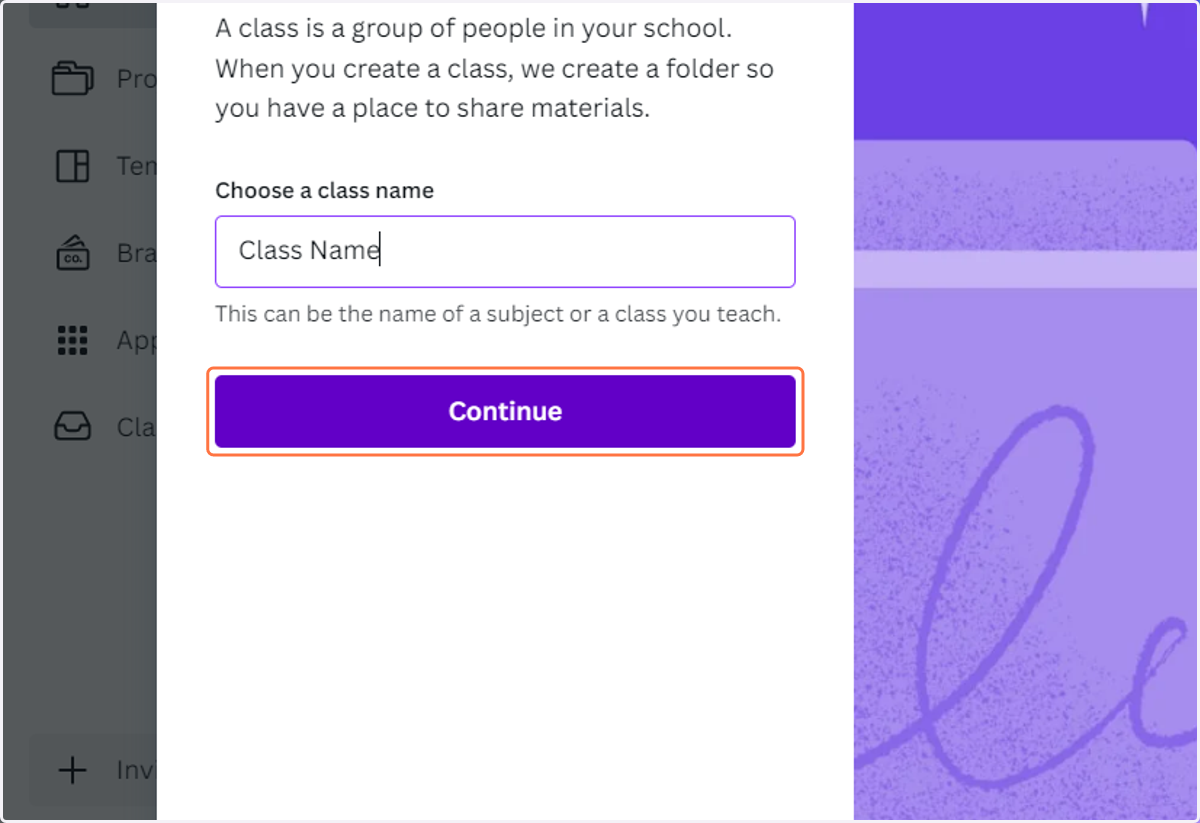 Click on Continue