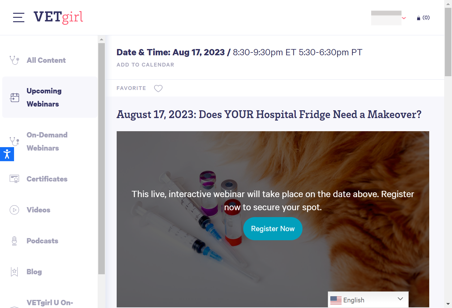 Click on Register Now