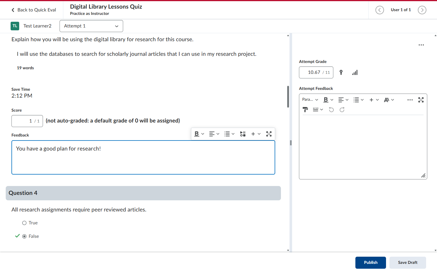 Click on Publish