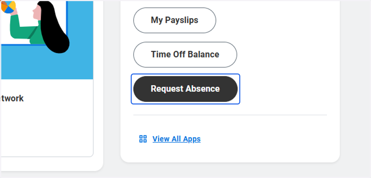 Click on Request Absence