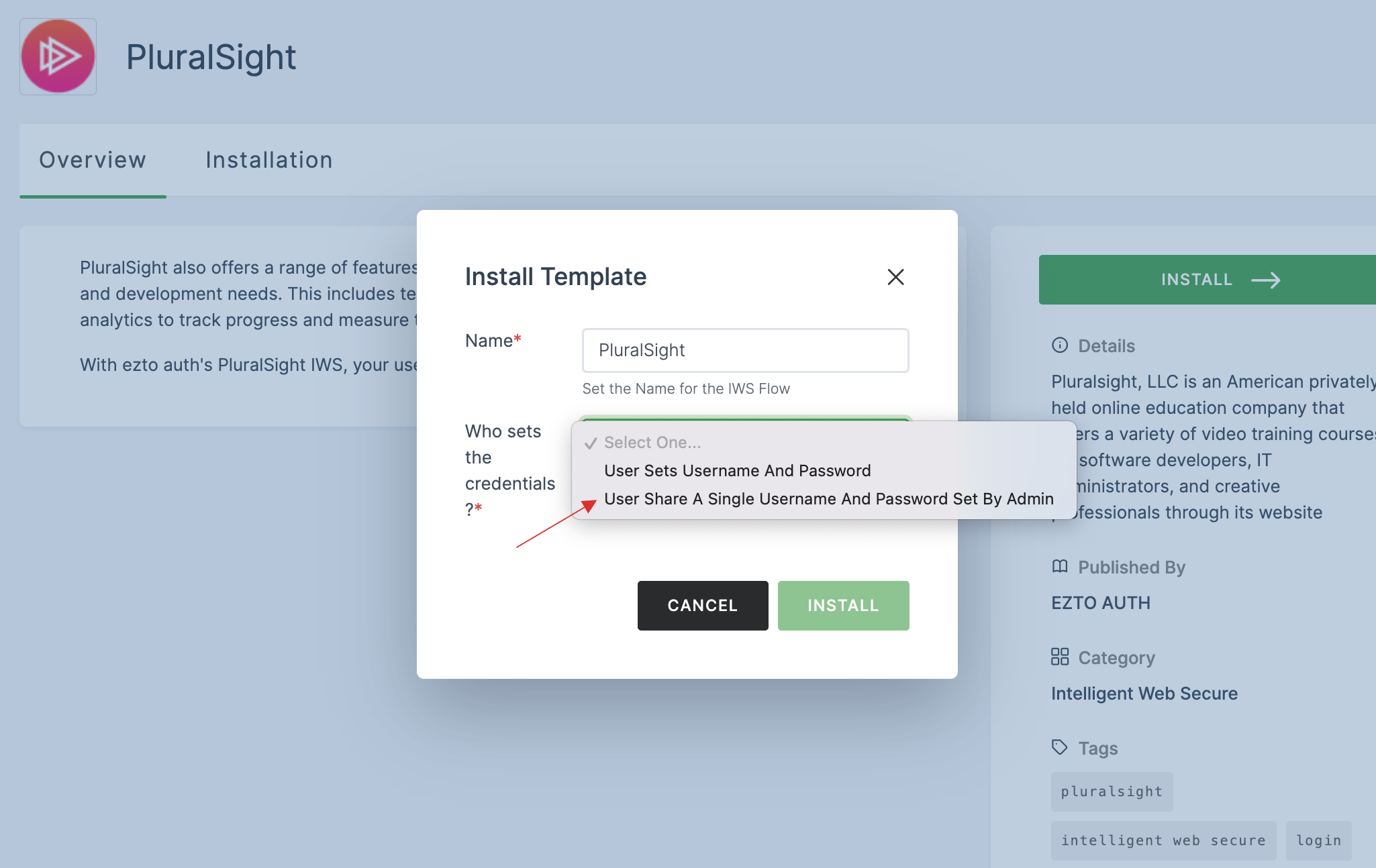 User Share A Single Username And Password Set By Admin