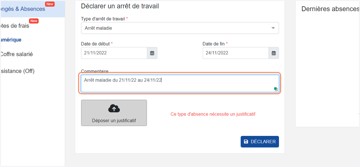 Si vous le souhaitez, vous pouvez ajouter un commentaire