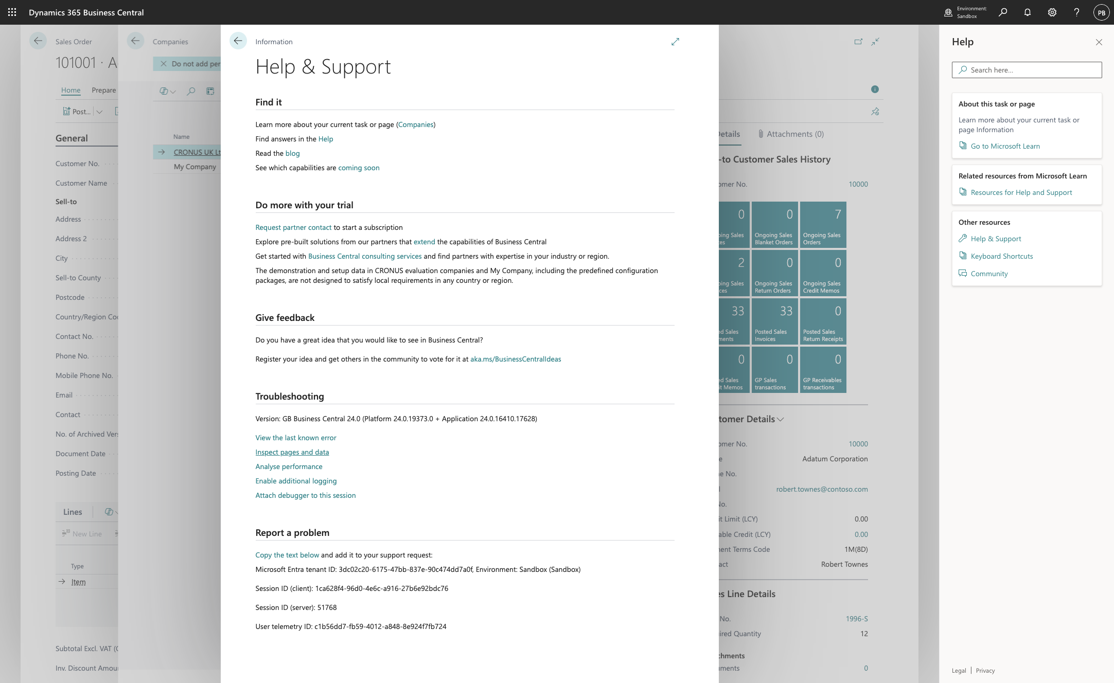 Click on Inspect pages and data
