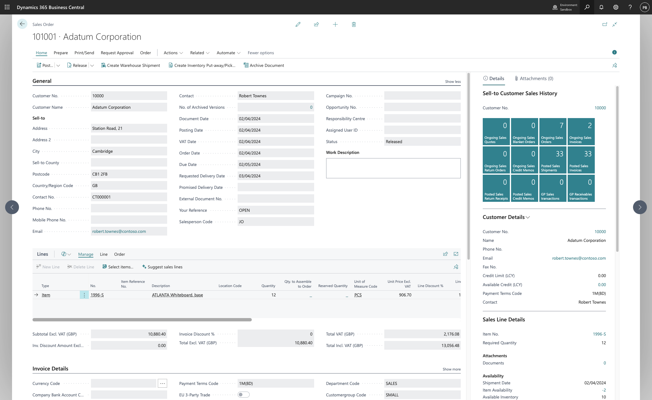 Click on Dynamics 365 Business Central search.