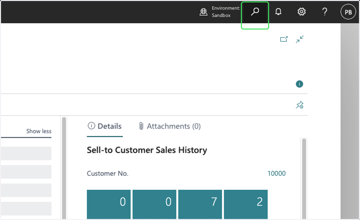 Click on Dynamics 365 Business Central search.