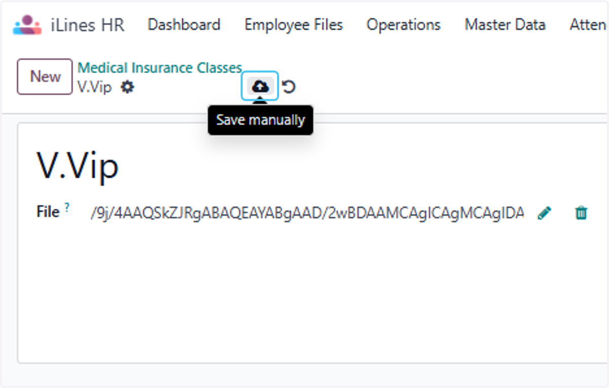Click on Save manually finally your file is uploaded and you can save the details