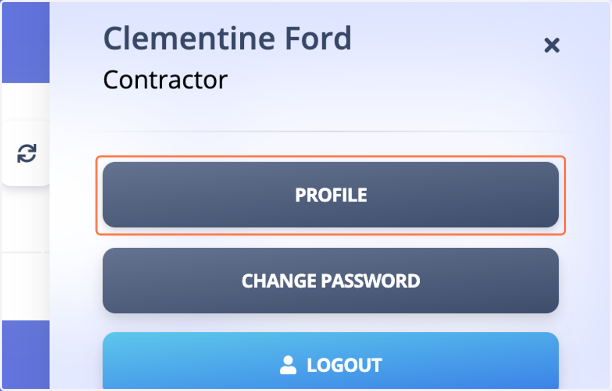 Upon clicking your name, you will see your Fast DTR Profile