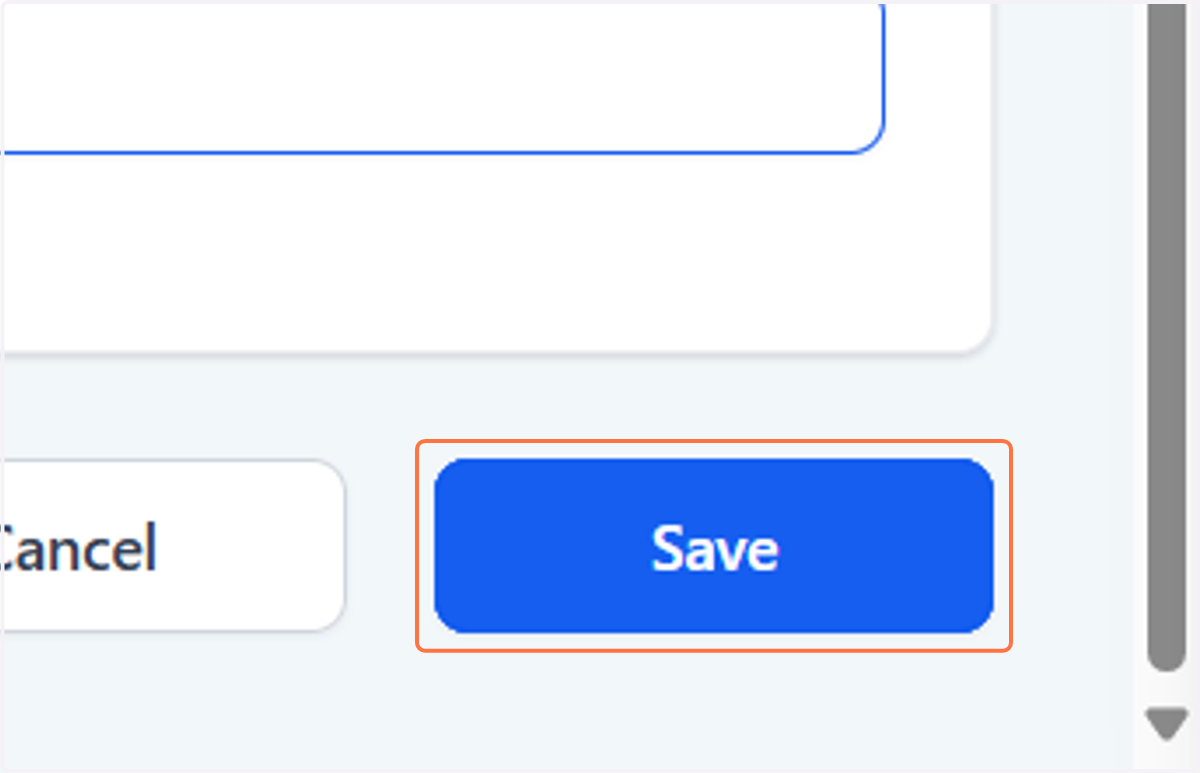 Click on Save