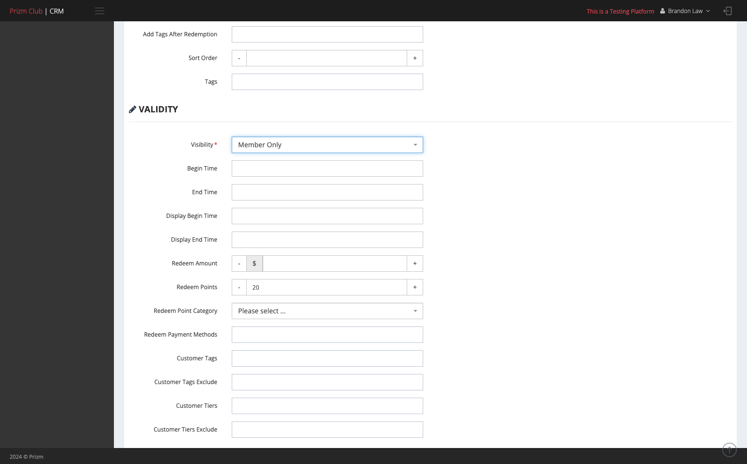 Select Begin/End Time, Display Begin/End Time