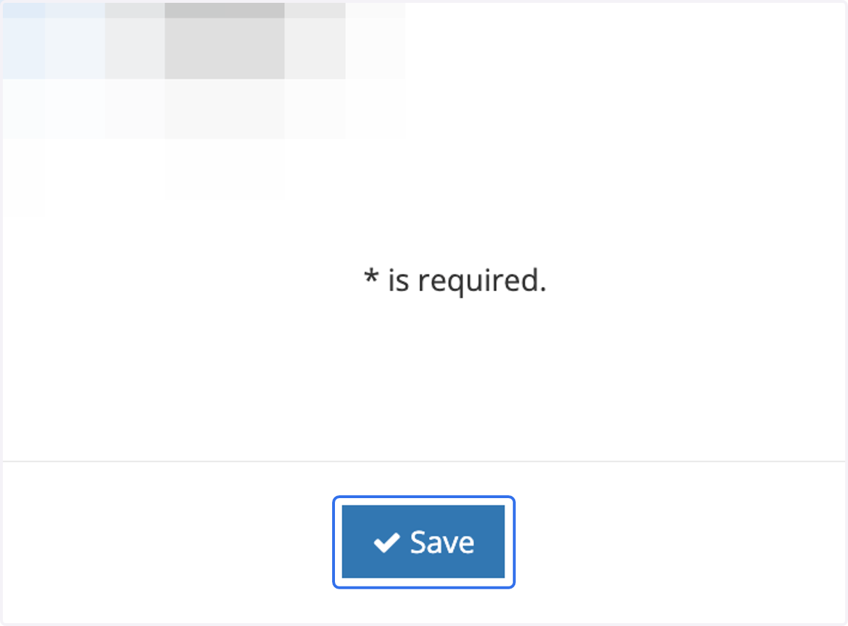 Click on Save