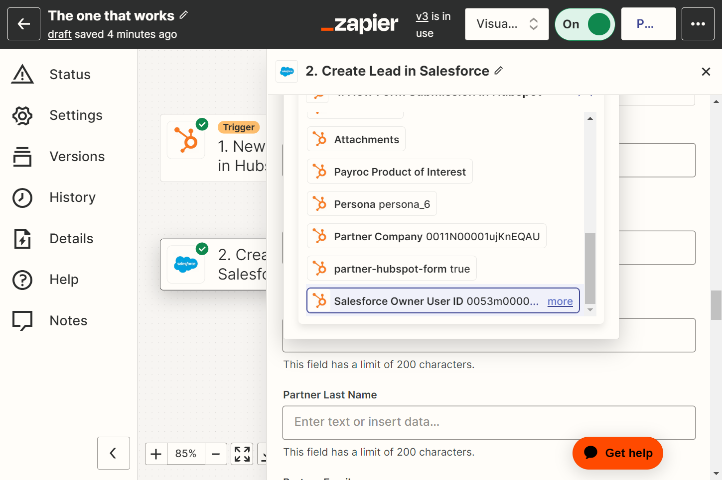 Click on Salesforce Owner User ID 0053m00000ApEeWAAV…
