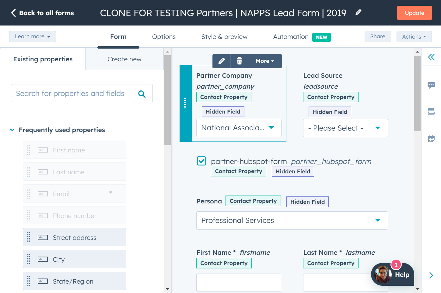 Click on Partner Company…