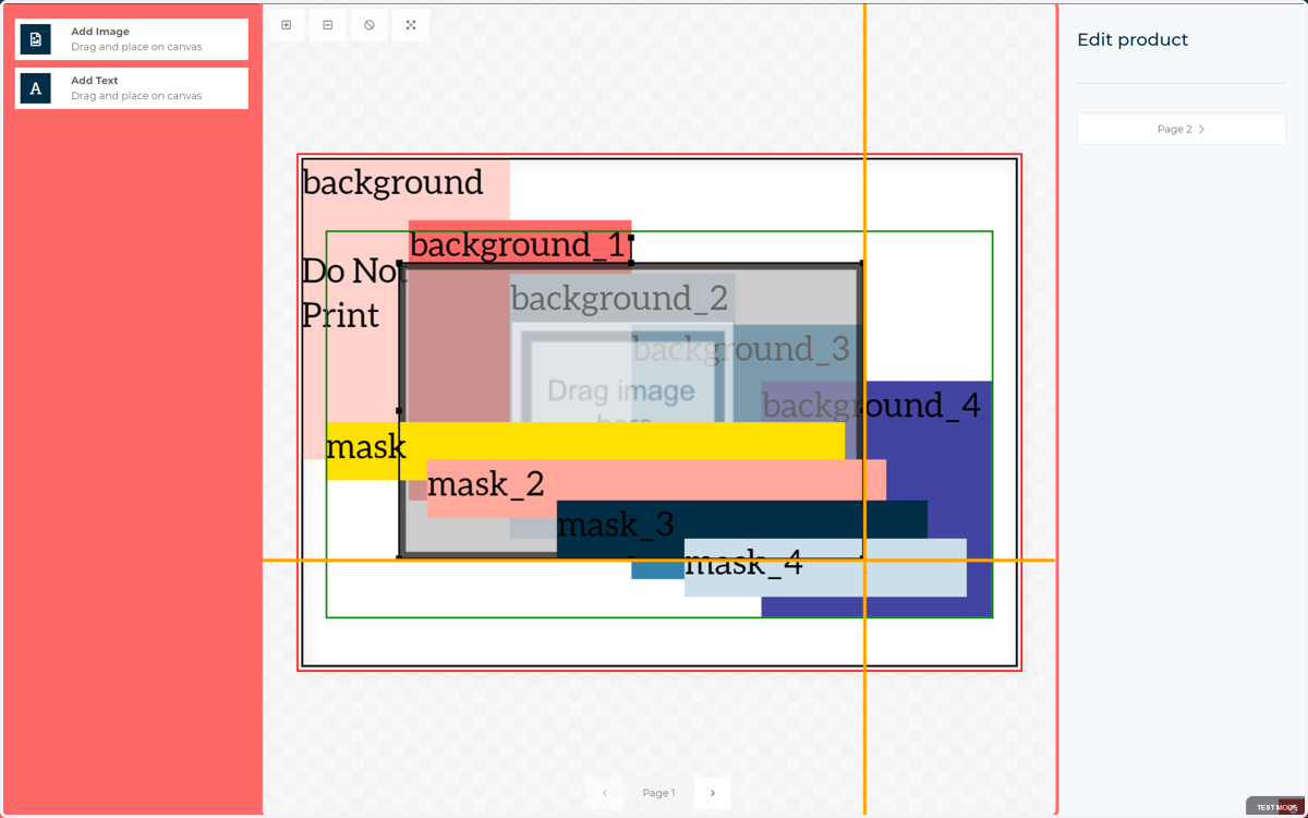 Any field not assigned to a layer (such as those added by a user) will sit BETWEEN the background and mask layers.