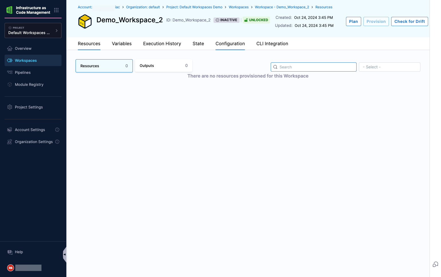 Click on Configuration