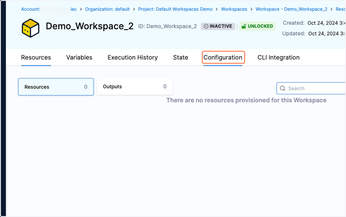 Click on Configuration
