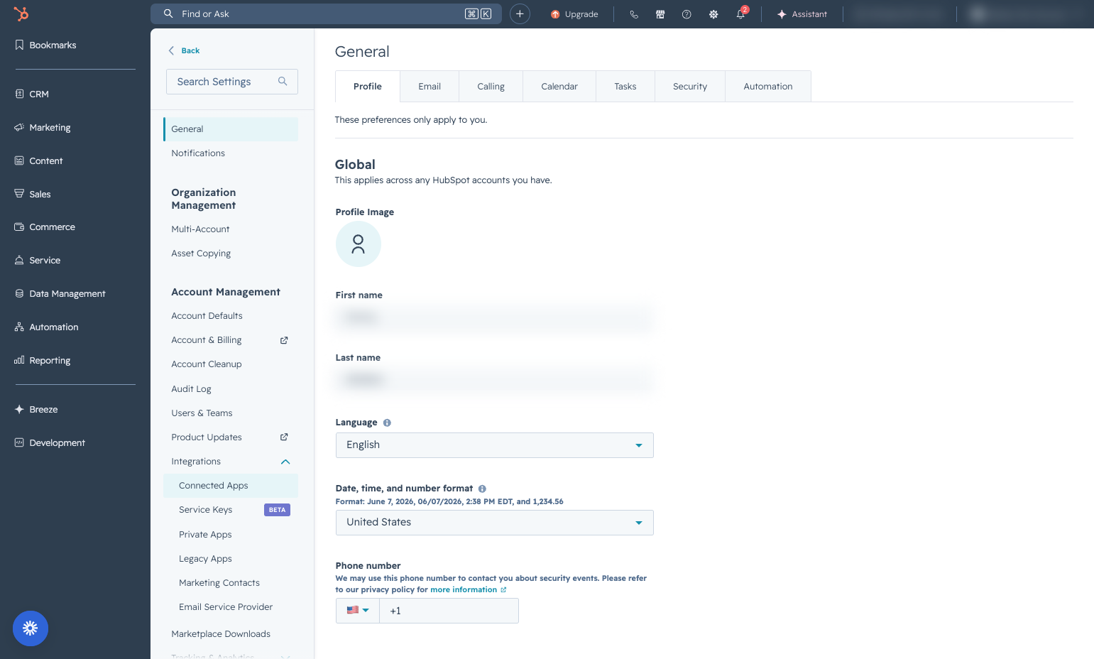 Click on Connected Apps