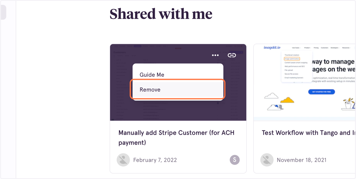 Select the ellipses on the Workflow you'd like to remove, and confirm removal