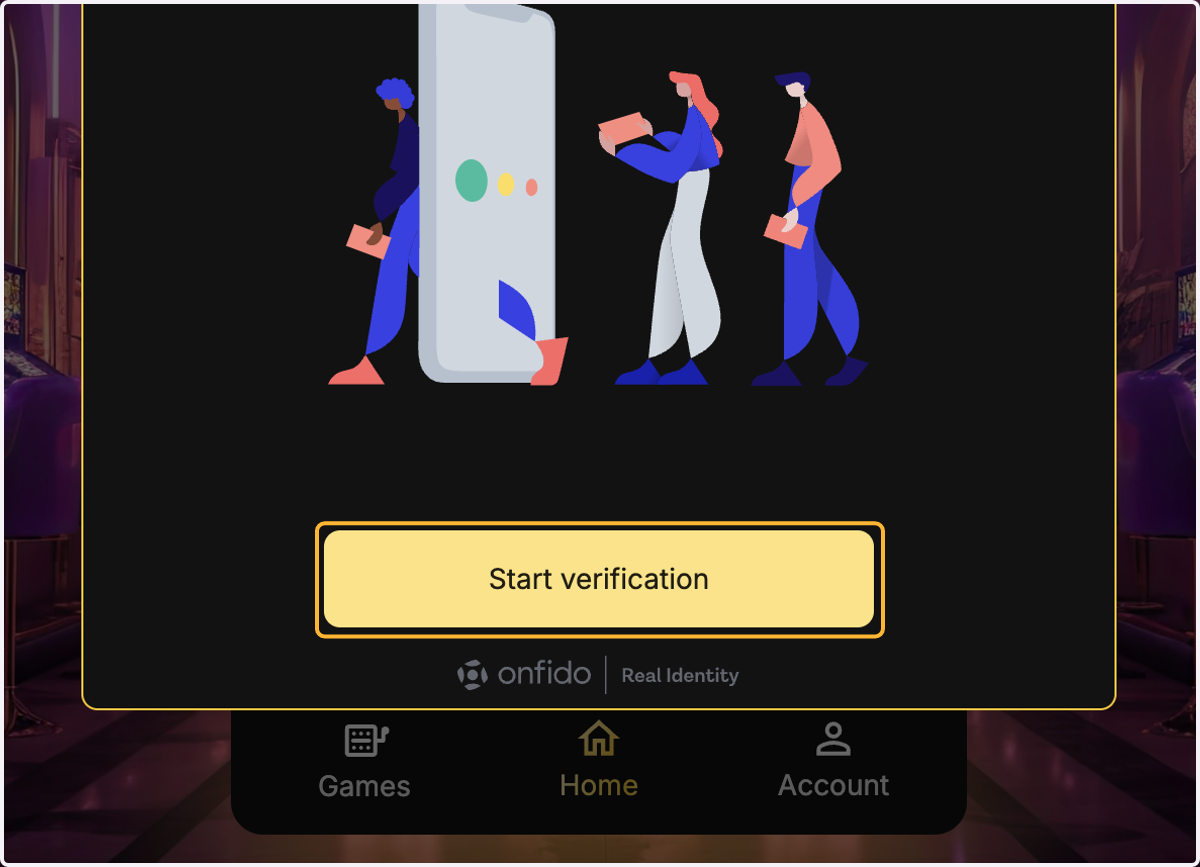 Click on Start verification