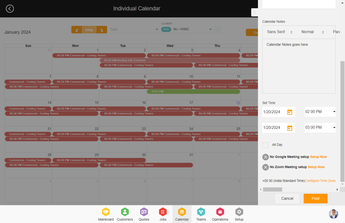 Click on Configure Time Zone