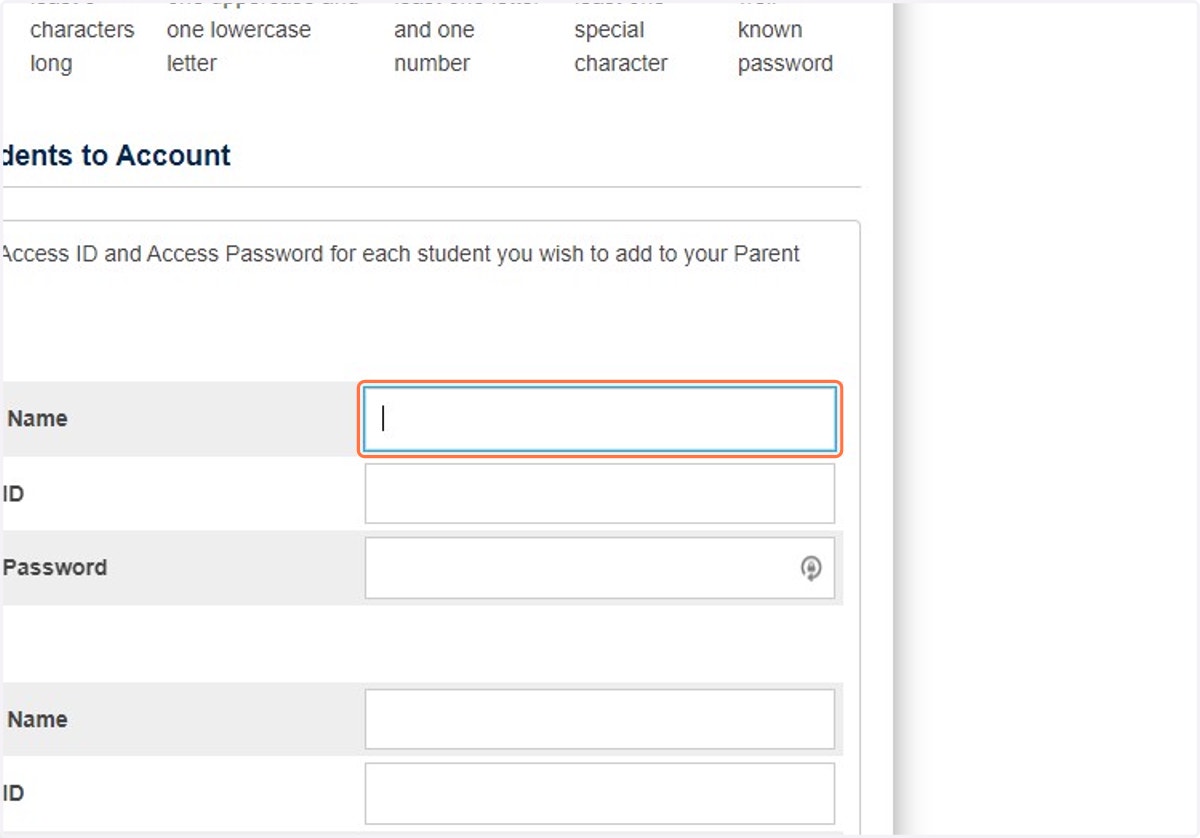 Link Students to the Parent/Guardian Account