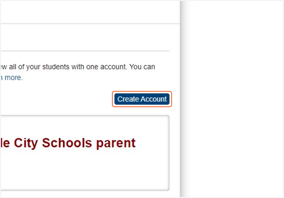 Click the blue 'Create Account' button pictured below.