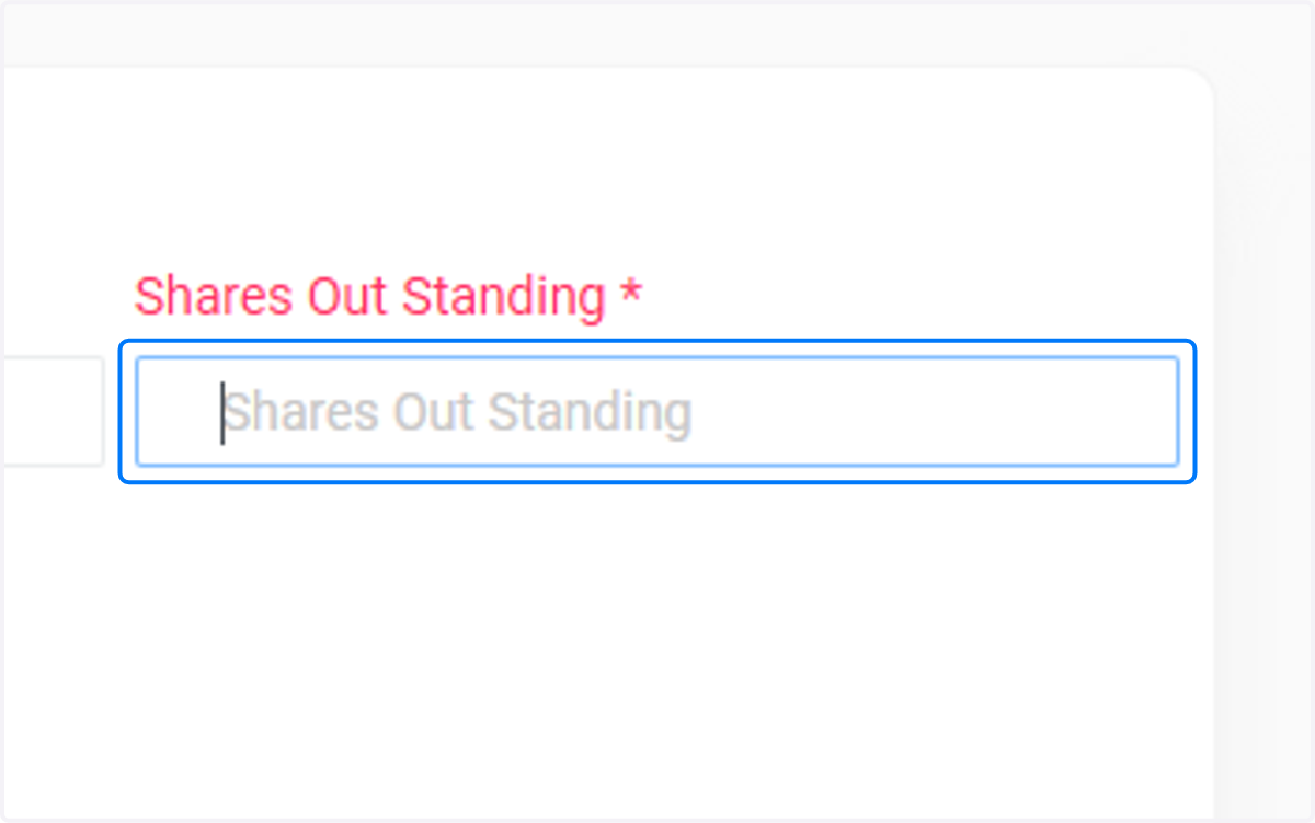 Click on Shares Out Standing