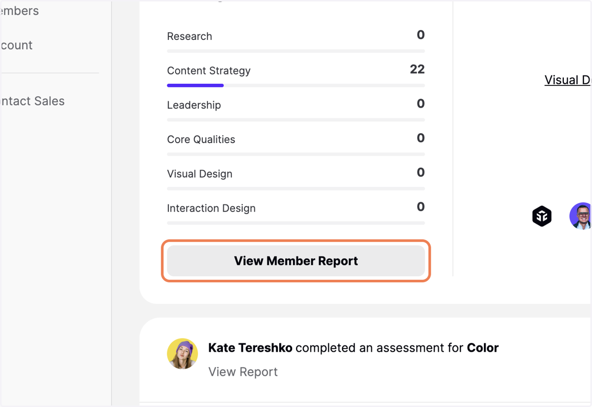 Click on View Member Report