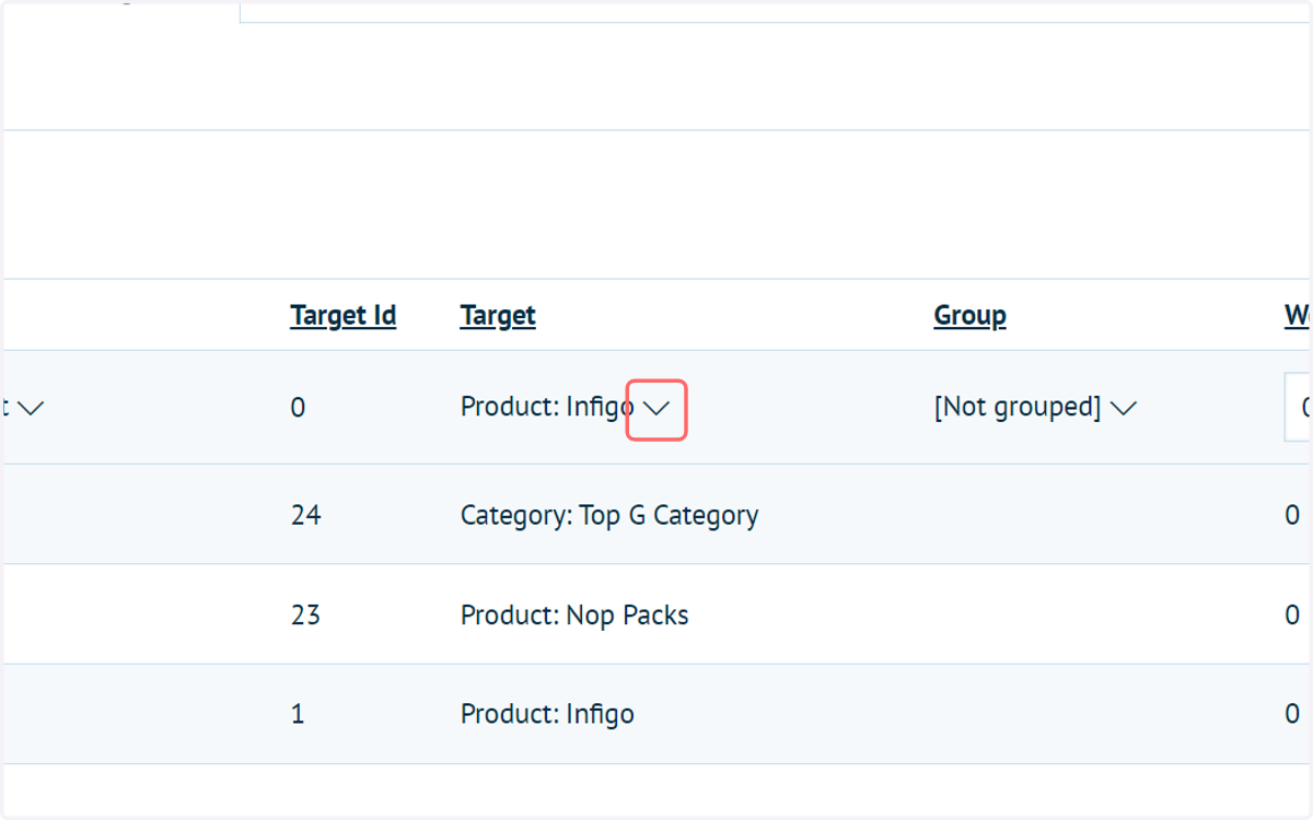 Select your Target