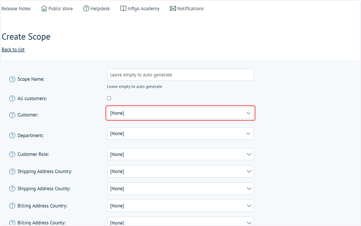 Define the customers included in your Scope