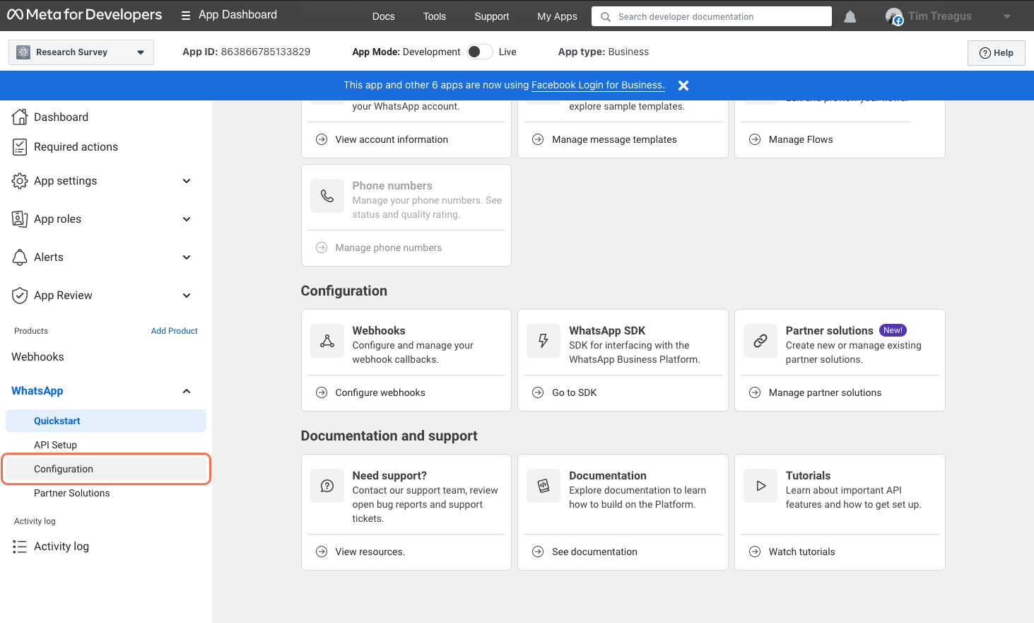 Click on Configuration