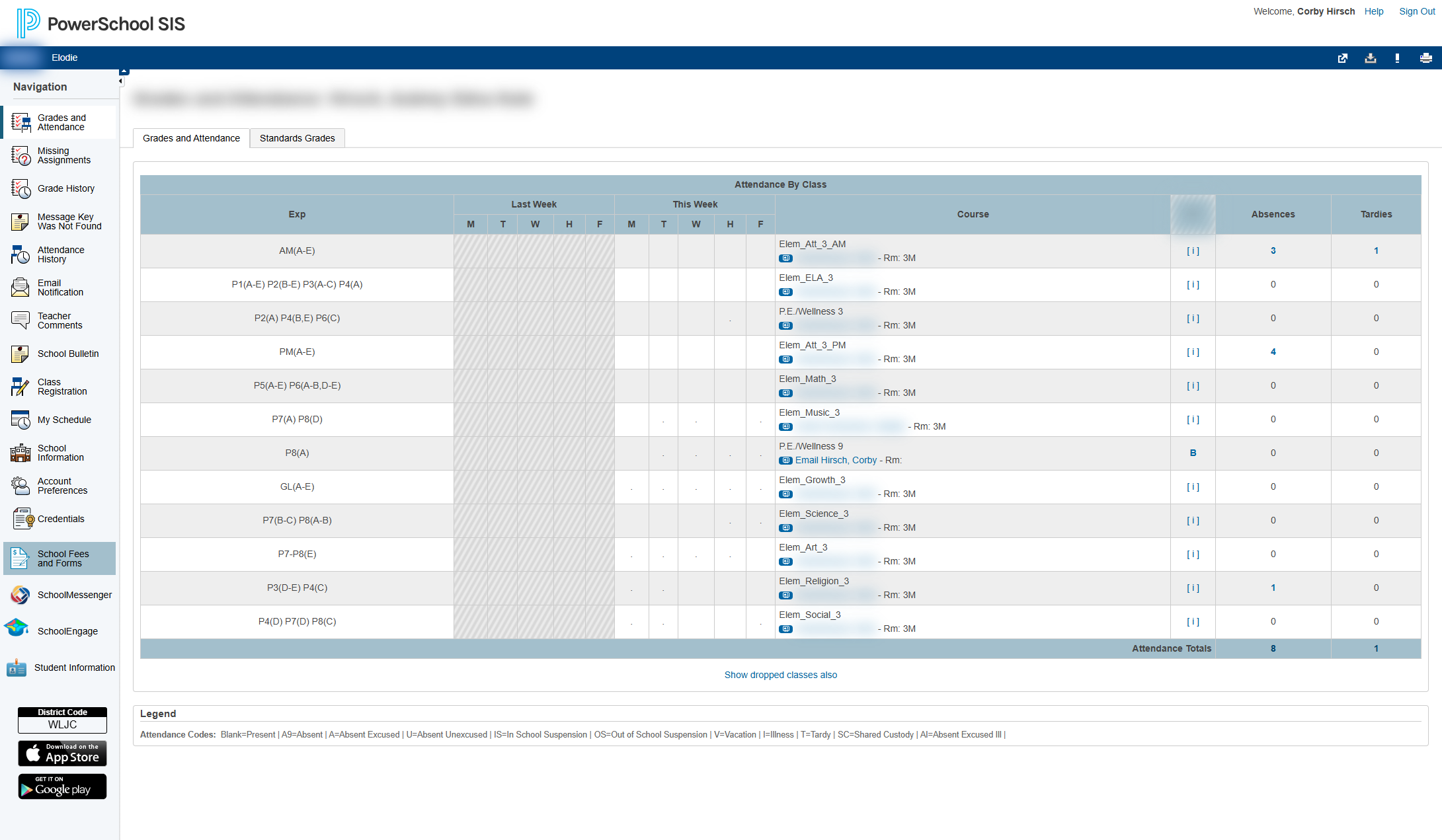 Click on School Fees and Forms