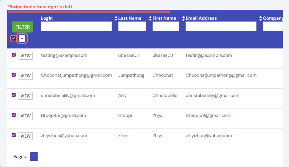 You may also use the Bulk Action feature on the Subscriber Database page.