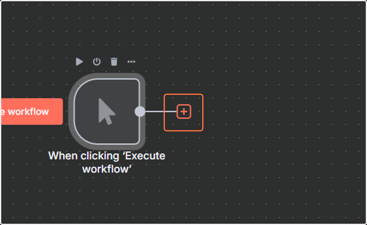 Click on the "+" button to add a new node.