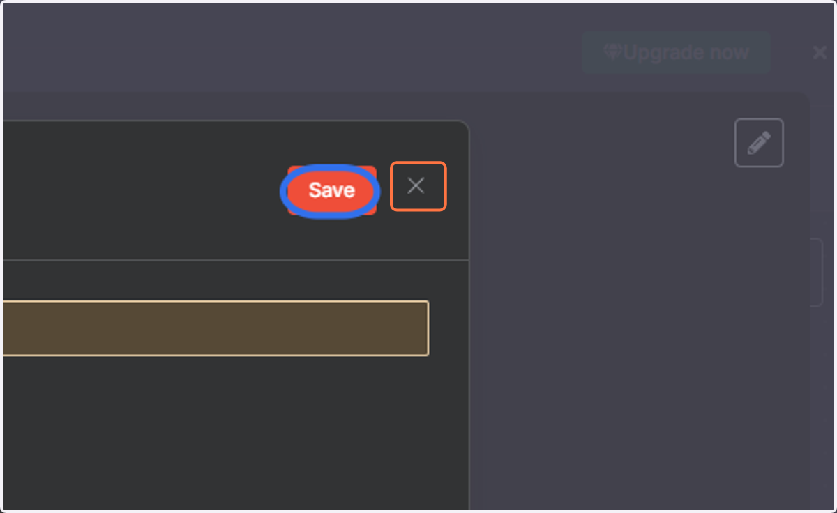 Click on Save and close the window.