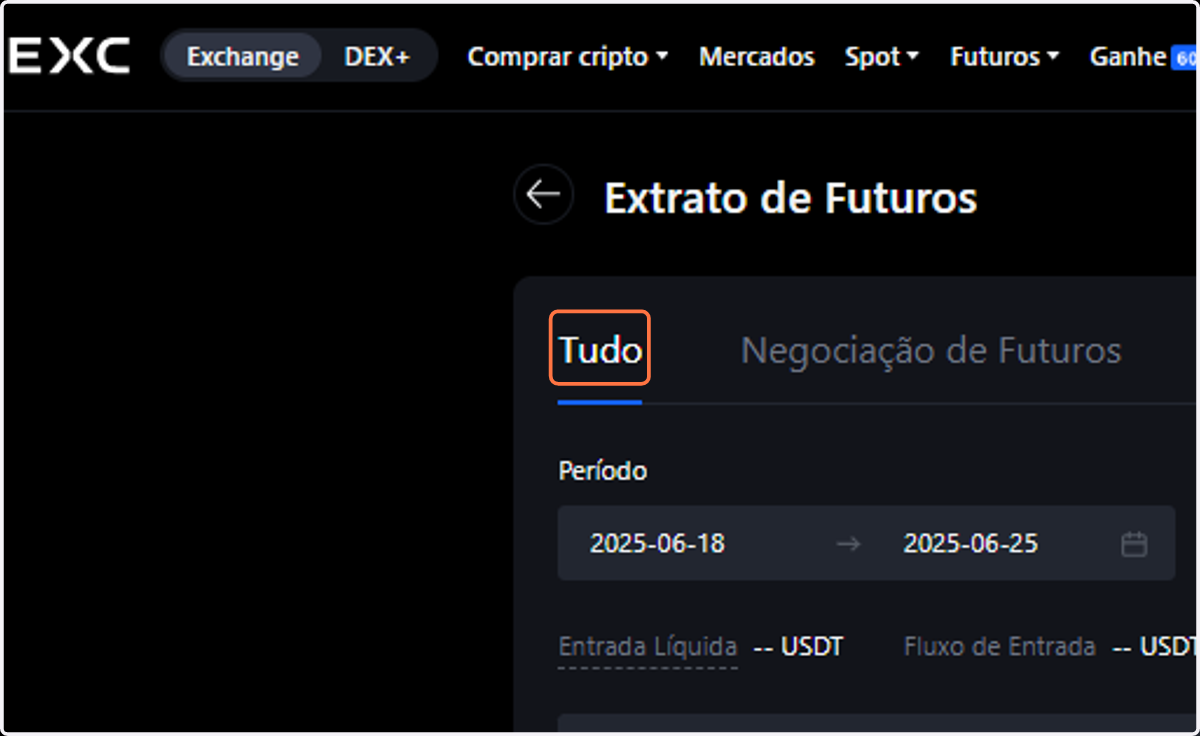 Clique em Tudo
