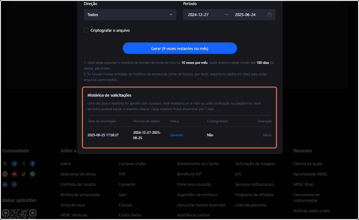 Assim que o download for concluído, é só clicar em Baixar