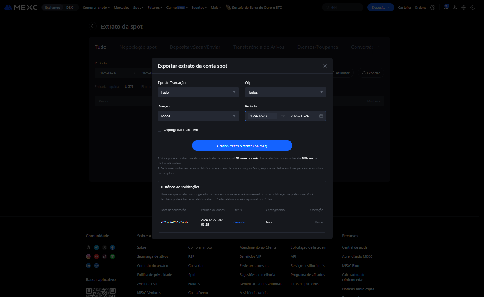 Assim que o download for concluído, é só clicar em Baixar