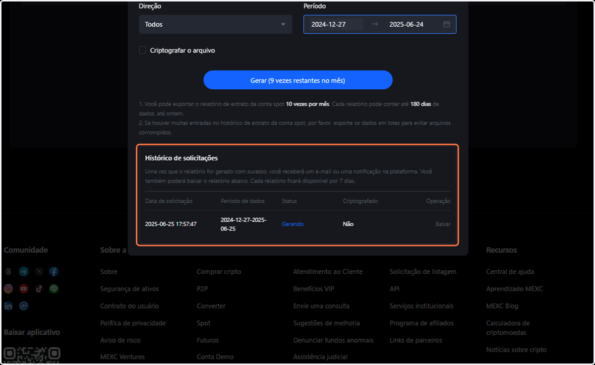 Assim que o download for concluído, é só clicar em Baixar