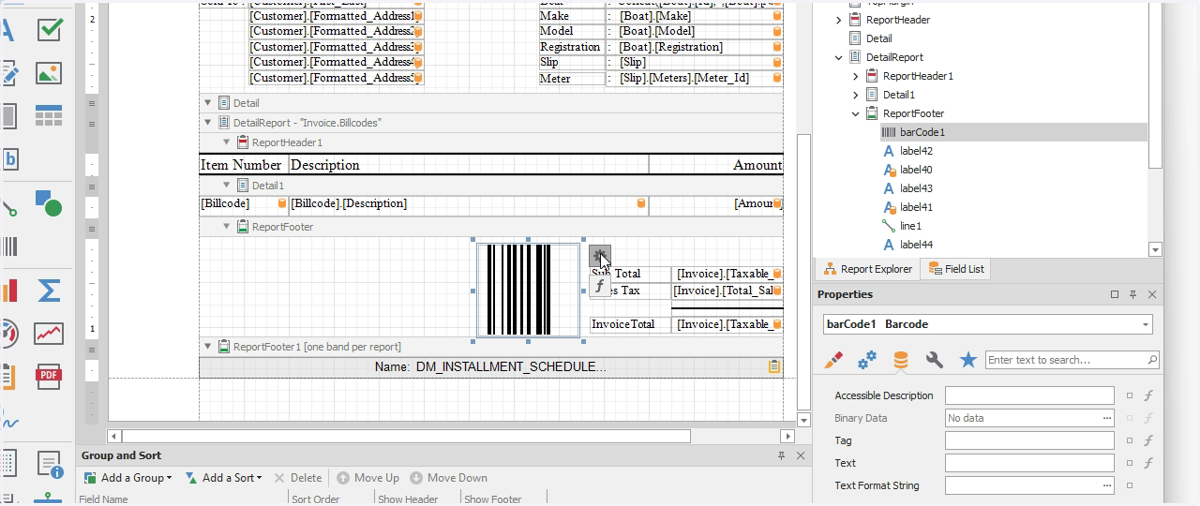 Click 'Gear Icon' to open Barcode Settings