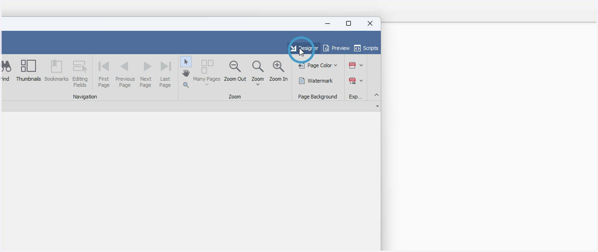 IF unsatisfied - Click Designer to return to layout designer