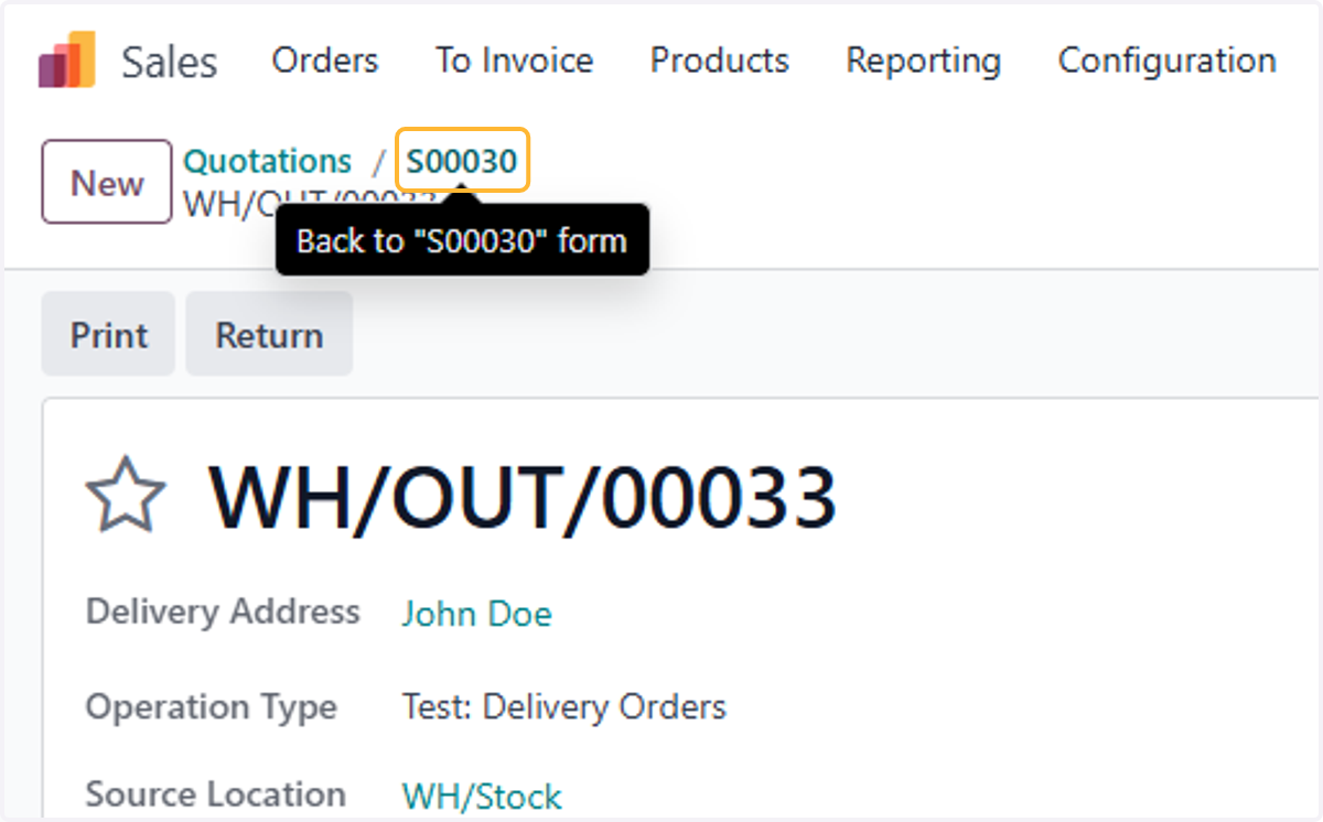 Click on S00030