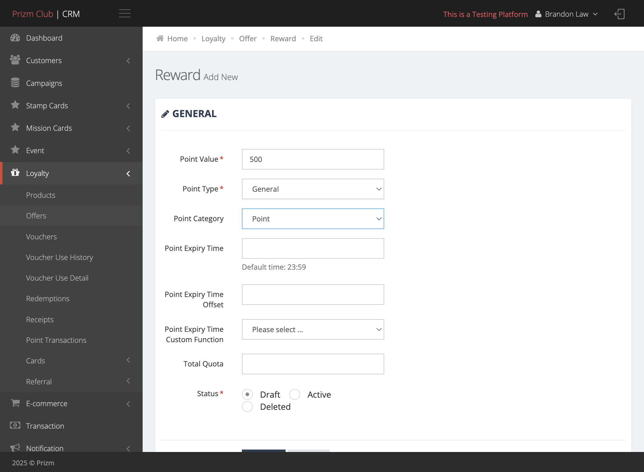 Select Point as Point Category