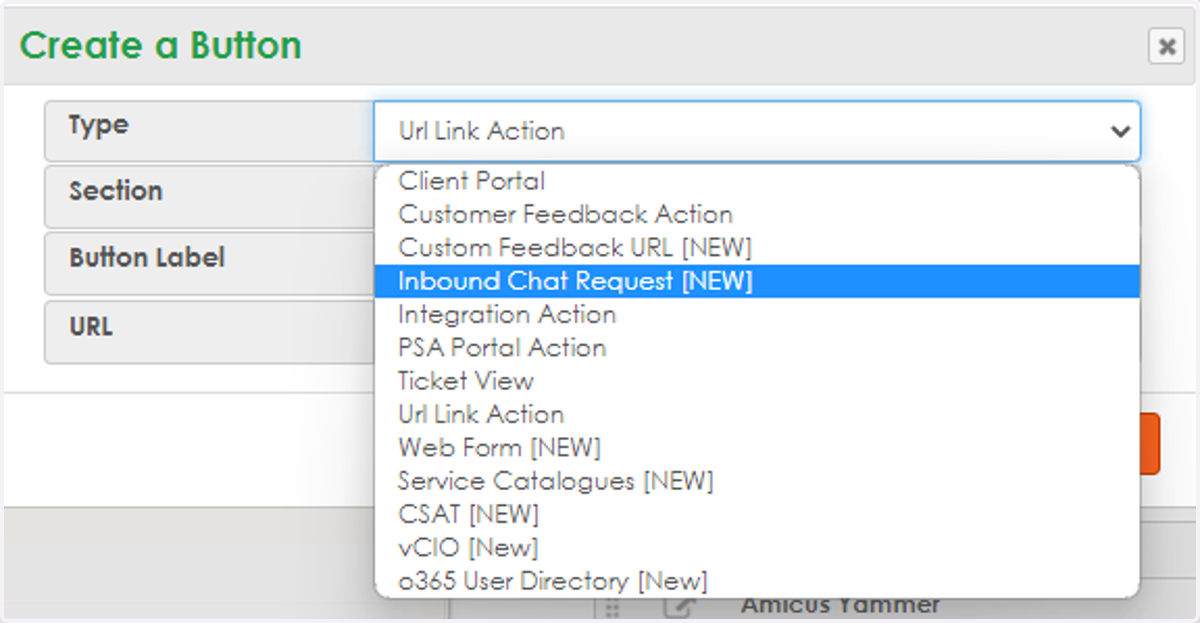 The following are the options to choose from